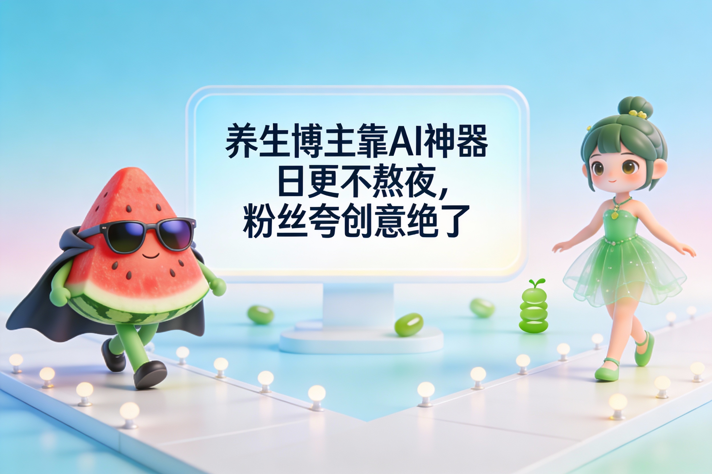 《解放了！养生博主靠这个AI神器，日更视频不熬夜，粉丝还夸我创意绝了》–高学猿