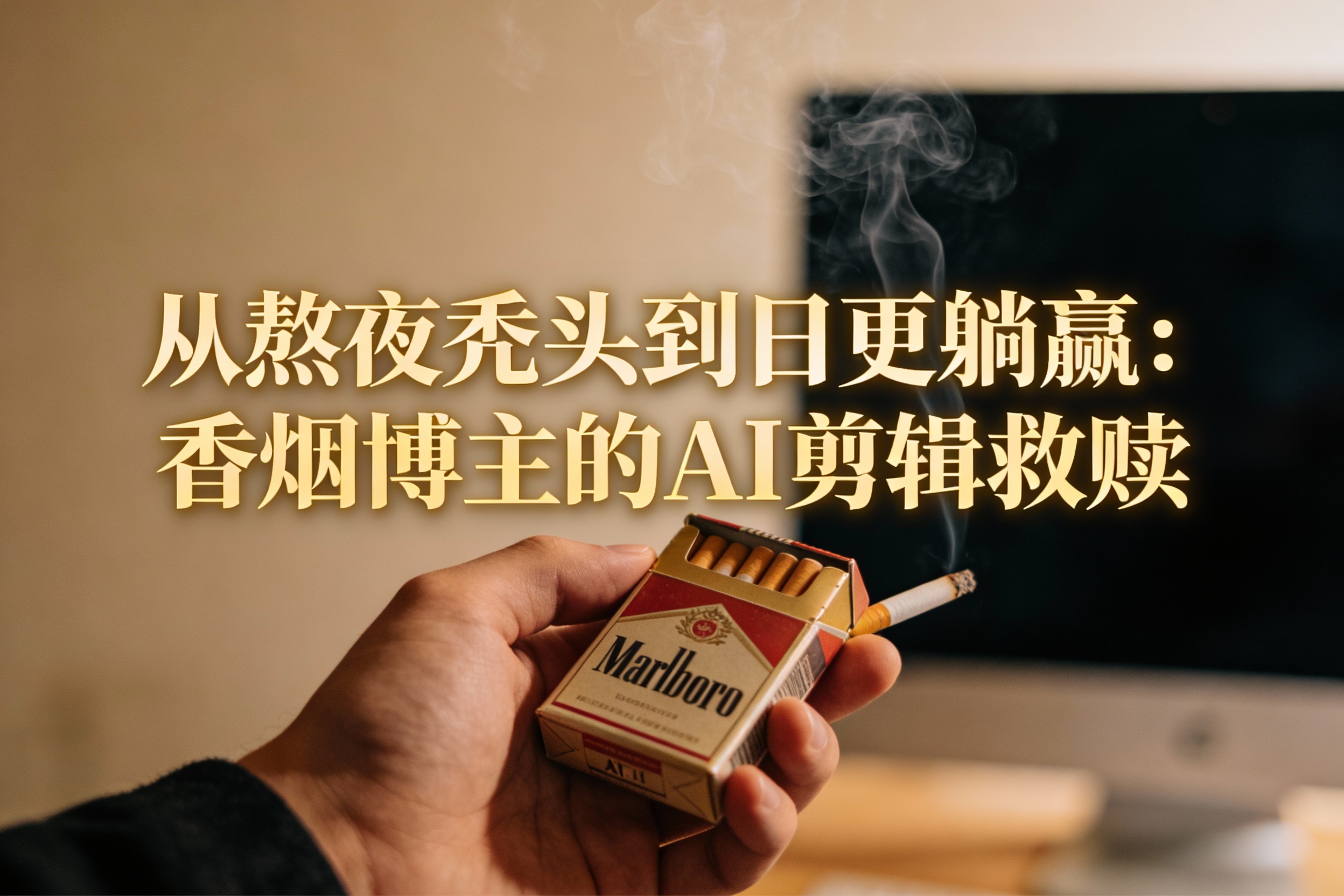 从熬夜秃头到日更躺赢：一个香烟文化博主的AI剪辑救赎日记–高学猿
